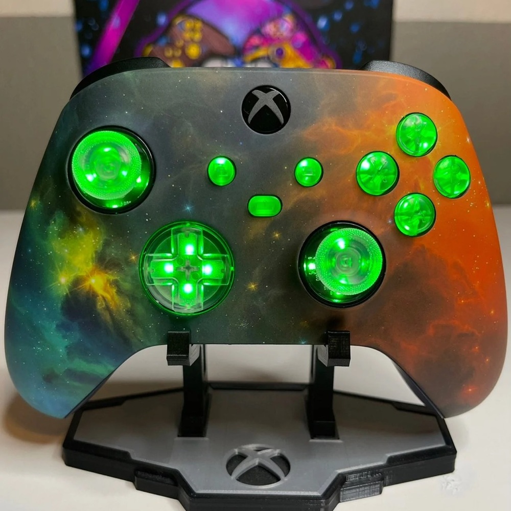 Microsoft Xbox Series X/S Custom Modded Controller with LED Lights “Galaxy”